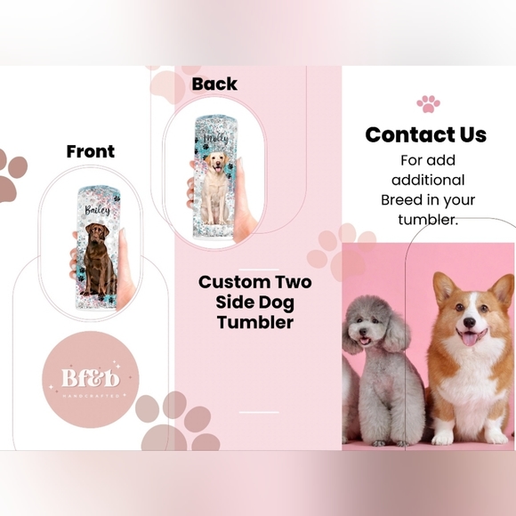 (1) Personalized Doberman Tumbler, Doberman Mom,Doberman Dad - Picture 9 of 10